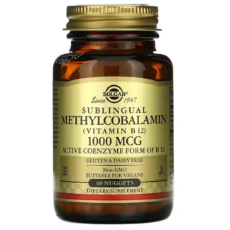Flacon Solgar Méthylcobalamine vitamine B12 1000 µg
