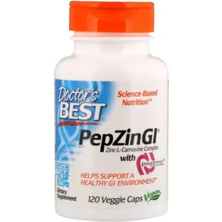 Flacon PepZin GI Doctor's Best (zinc-L-carnosine)