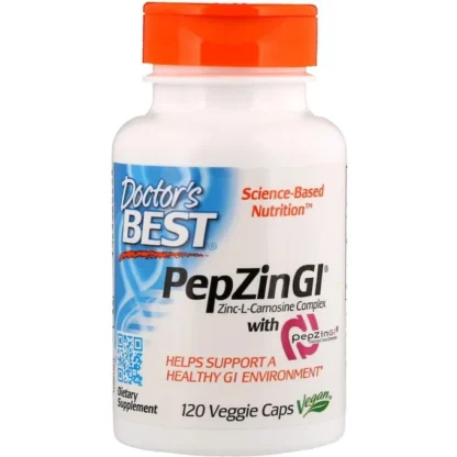 Flacon PepZin GI Doctor's Best (zinc-L-carnosine)