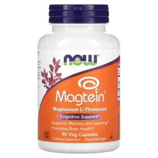 NOW Foods Magtein — L-thréonate de magnésium, 90 capsules