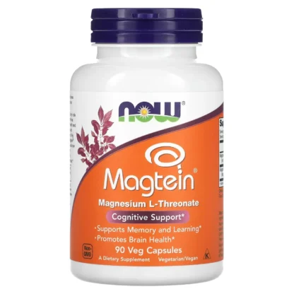 NOW Foods Magtein — L-thréonate de magnésium, 90 capsules