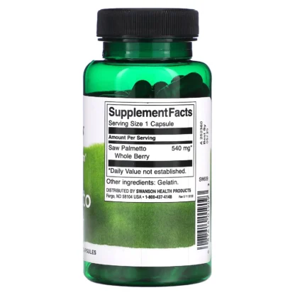 Swanson Saw Palmetto — emballage