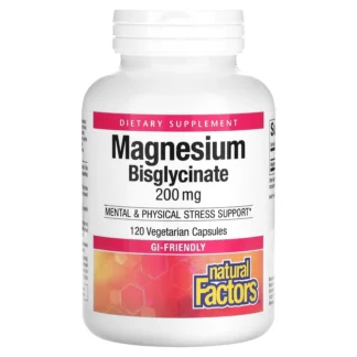 Natural Factors Magnésium Bisglycinate — 120 capsules