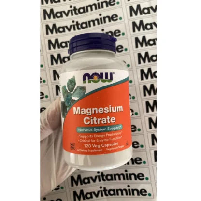 NOW Foods Magnésium Citrate — vue produit