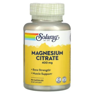 Solaray Magnesium Citrate — 90 capsules