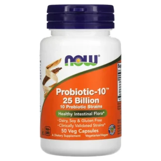 Flacon NOW Foods Probiotique 25 milliards